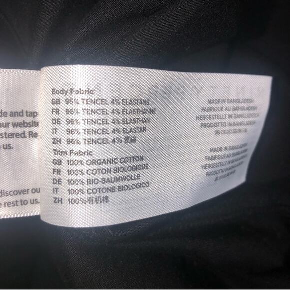 Ninety Percent Fitted Long Sleeve Tencel Dress Small NWT - Picture 9 of 11